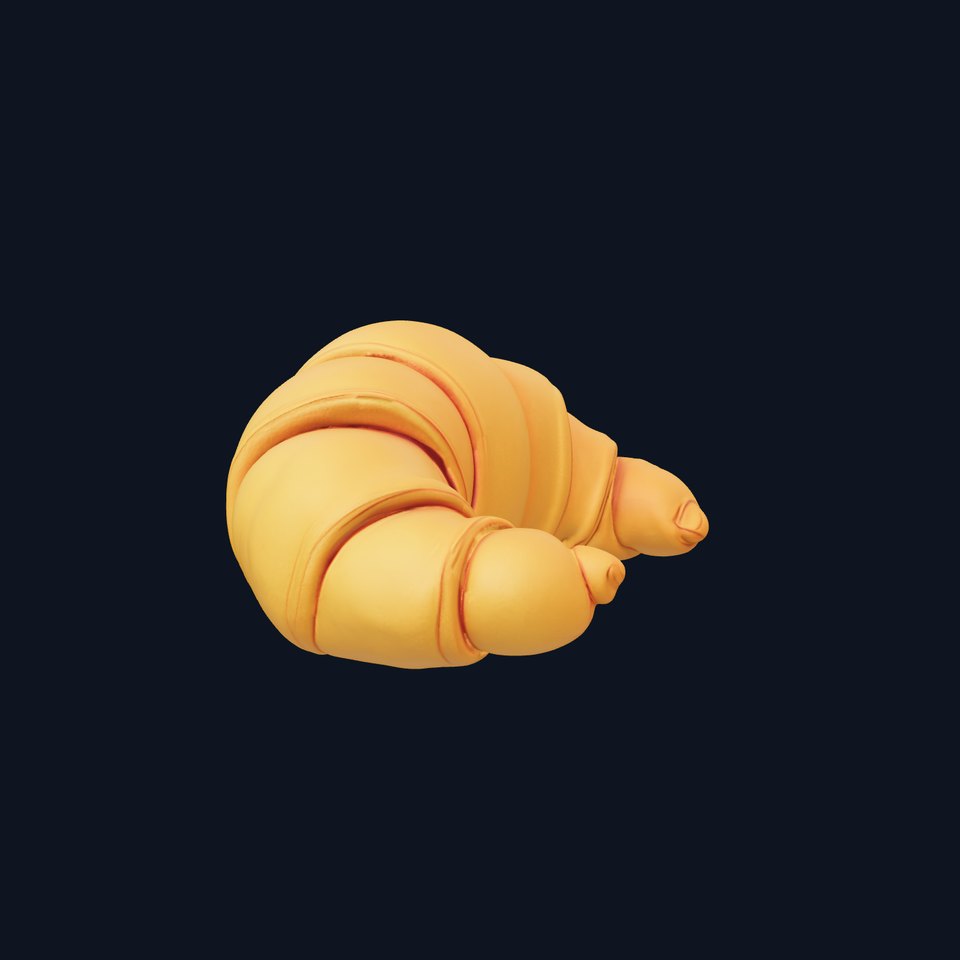 Croissant Model Pack for D Rendering and Gaming